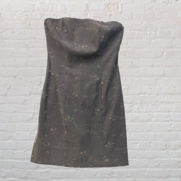 RAMPAGE -- Gray Minidress, Strapless and Embroidered, New/Tags - Picture 4 of 16